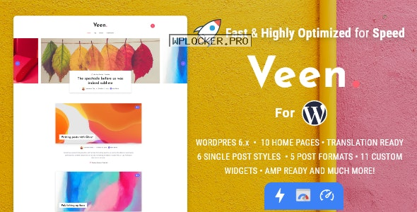 Veen v2.6.0 – Minimal & Lightweight Blog for WordPress